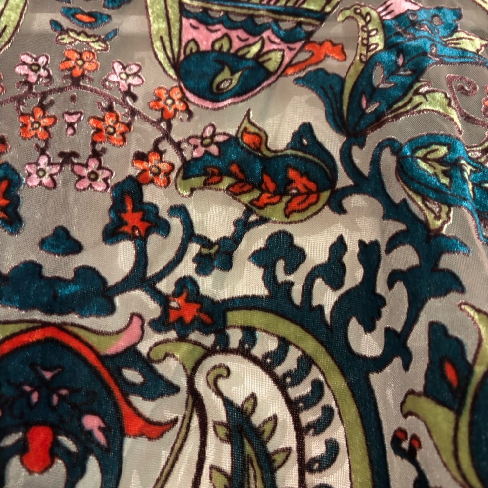 Source Unknown Gray And Blue Abstract Textile - image 5